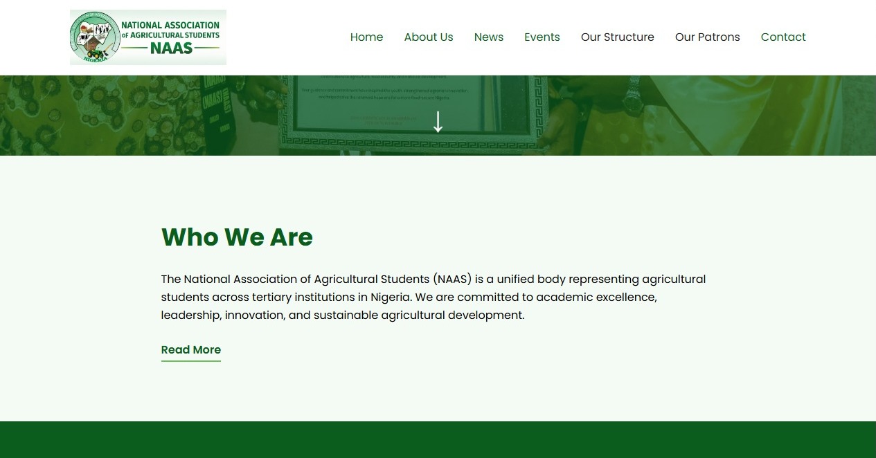 Mockup for NAAS CMS Platform