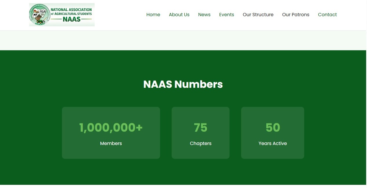 Mockup for NAAS CMS Platform